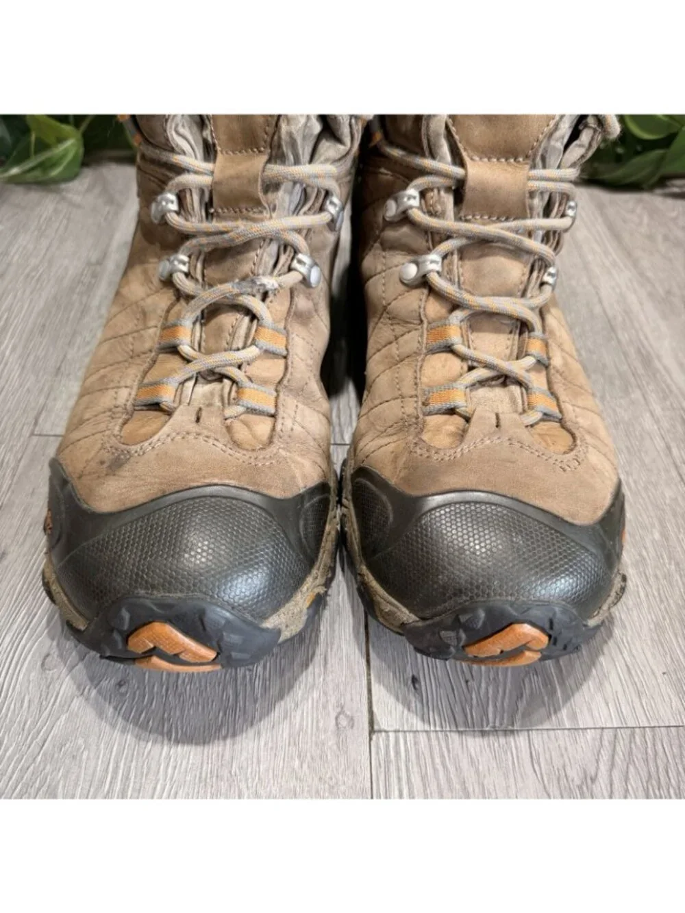 Oboz Bridger Mid Hiking Boots Men's 12 Brown B Dry Waterproof Leather Rugged